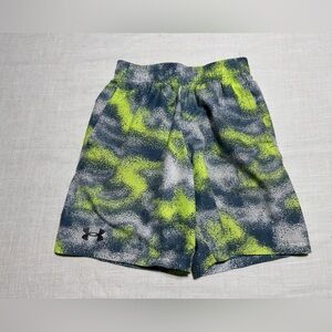 Under Armour Kids Athletic Gray and Yellow Shorts